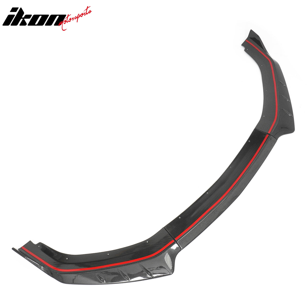Fits 24-26 Ford Mustang IKON Front Bumper Lip Real Carbon Fiber Lower Splitter