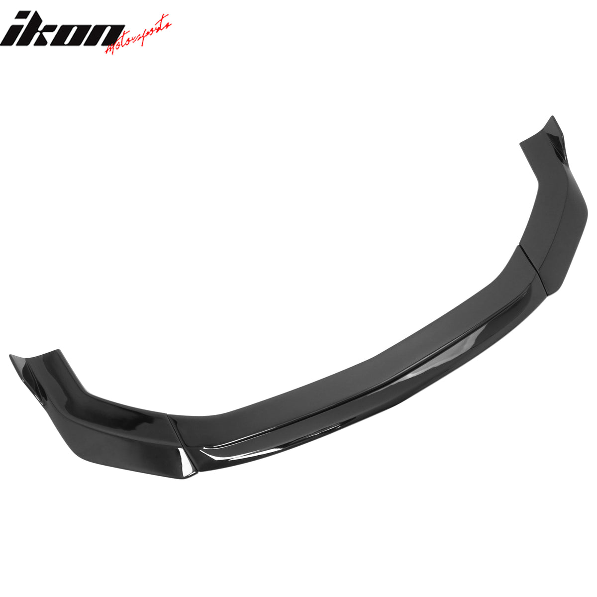 Fits 24-26 Ford Mustang Ecoboost GT IKON V2 Style Front Lip Gloss Black 3PCS