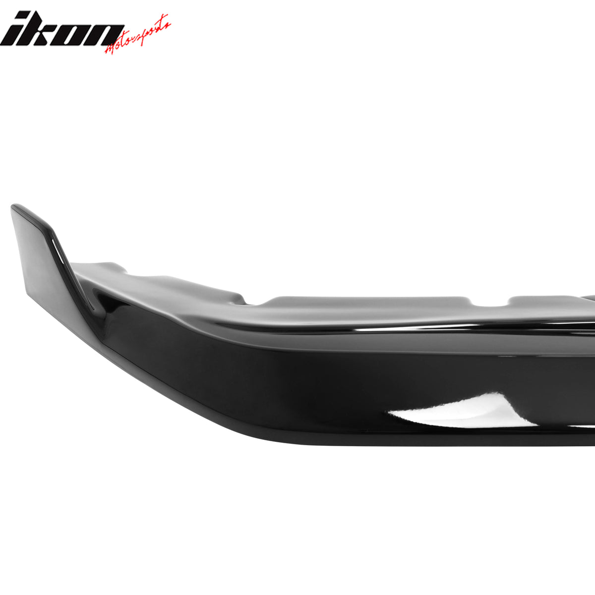 Fits 24-26 Ford Mustang IKON Style Gloss Black Front Bumper Lip Spoiler ABS 3PCS