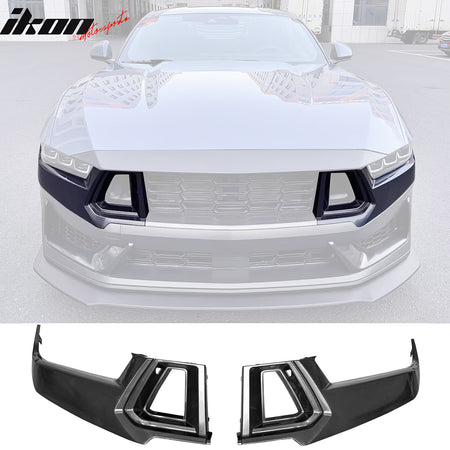 Fits 24-26 Ford Mustang Dark Horse Front Bumper Upper Insert Cover W/ Grille ABS