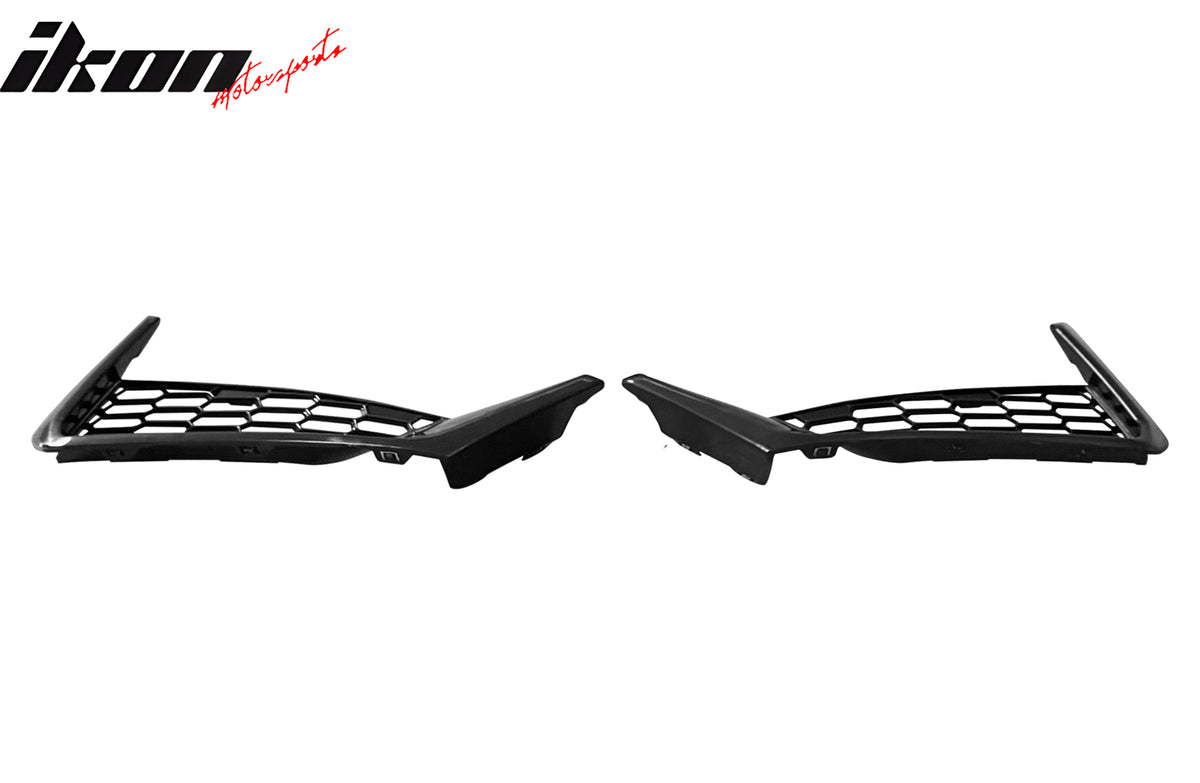 Fits 24-26 Ford Mustang Dark Horse Front Bumper Insert Cover W/ Mesh Grilles ABS