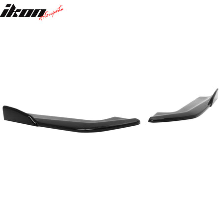 For 24-26 Ford Mustang Ecoboost GT IKON Style Rear Bumper Aprons Gloss Black 2PC