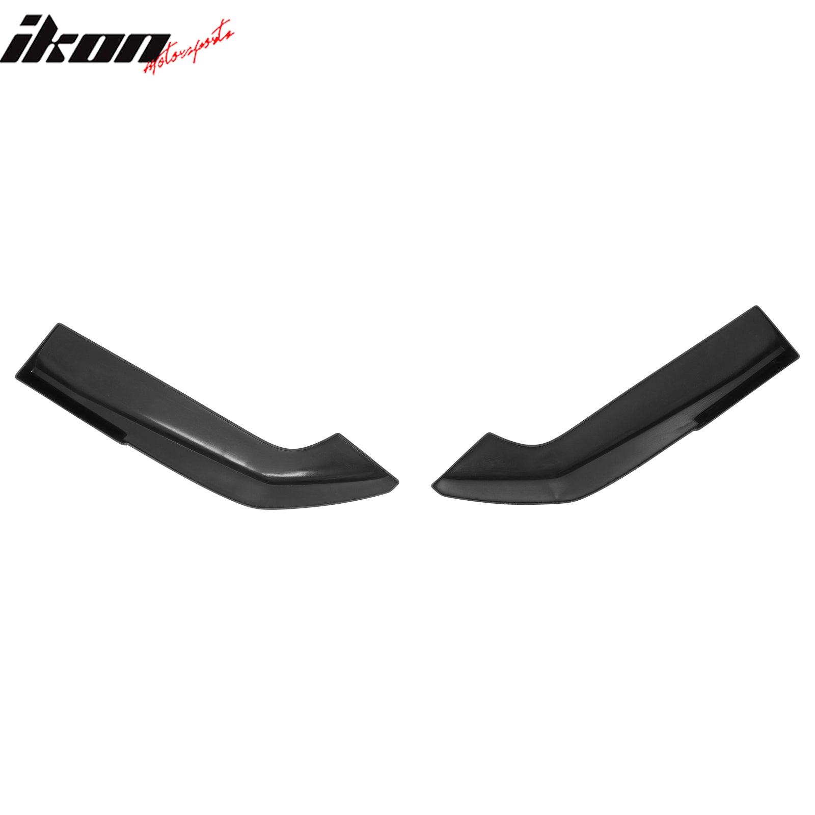 For 24-26 Ford Mustang Ecoboost GT IKON Style Rear Bumper Aprons Gloss Black 2PC