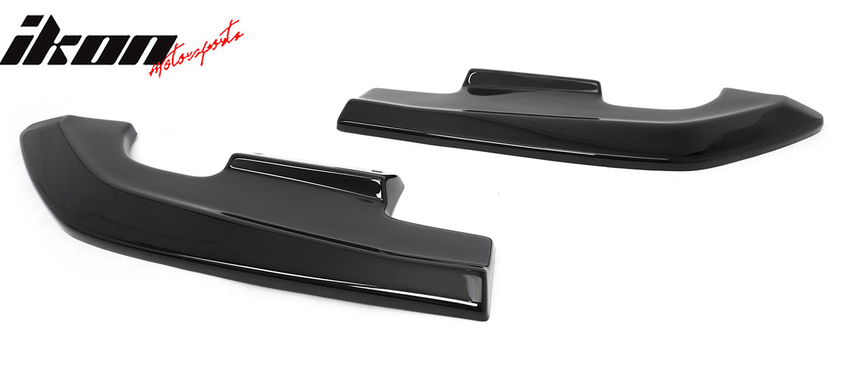 Fits 24-26 Ford Mustang Ecoboost& GT R Style Rear Bumper Aprons Gloss Black 2PCS