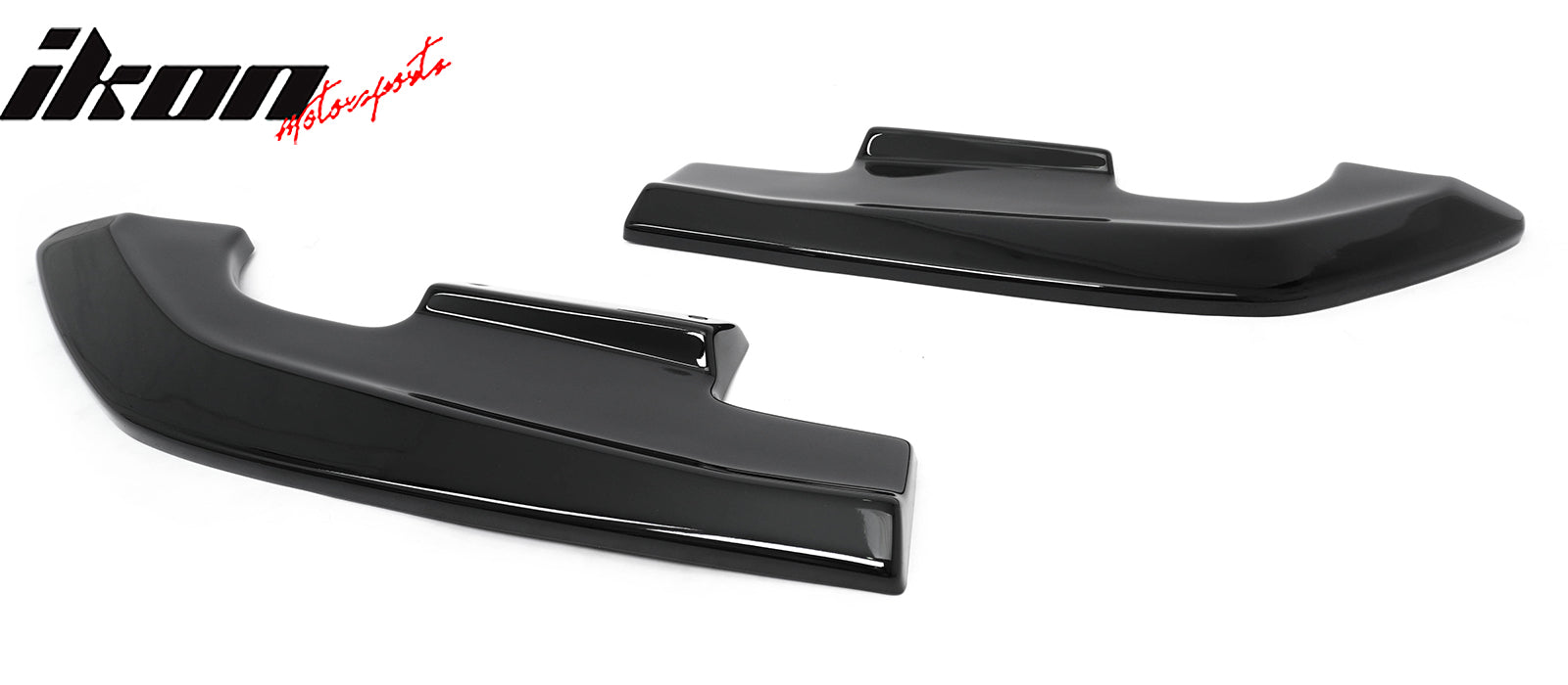 Fits 24-26 Ford Mustang Ecoboost& GT R Style Rear Bumper Aprons Gloss Black 2PCS