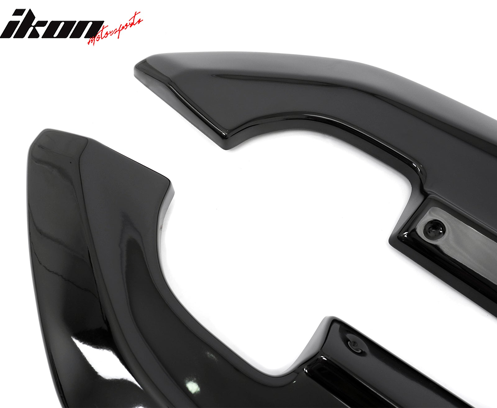 Fits 24-26 Ford Mustang Ecoboost& GT R Style Rear Bumper Aprons Gloss Black 2PCS