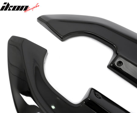 Fits 24-26 Ford Mustang Ecoboost& GT R Style Rear Bumper Aprons Gloss Black 2PCS