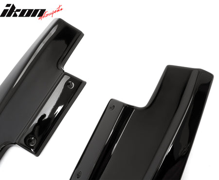 Fits 24-26 Ford Mustang Ecoboost& GT R Style Rear Bumper Aprons Gloss Black 2PCS