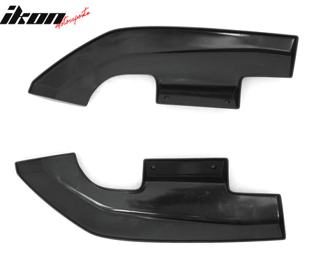 Fits 24-26 Ford Mustang Ecoboost& GT R Style Rear Bumper Aprons Gloss Black 2PCS