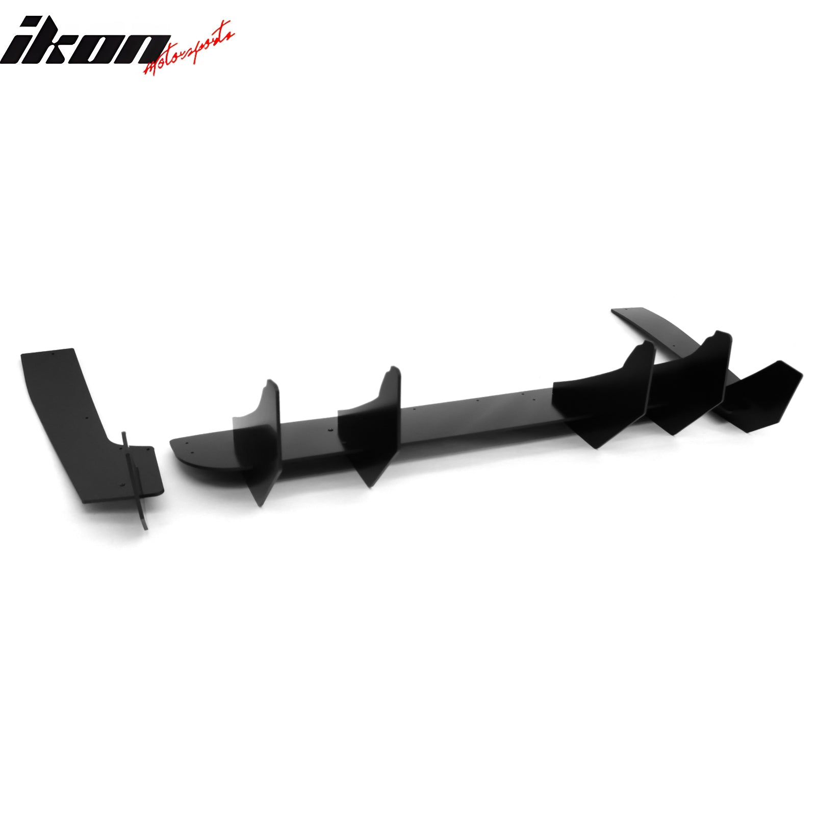Fits 24-26 Ford Mustang S650 EcoBoost GT Rear Bumper Lip Diffuser Gloss Black PP