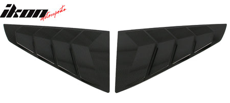 Fits 24-26 Ford Mustang S650 Coupe Side Window Louvers Scoop Carbon Fiber Print