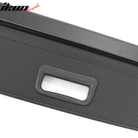 Fits 24-26 Kia EV9 Retractable Cargo Cover Rear Trunk Shade Carbon Fiber Texture
