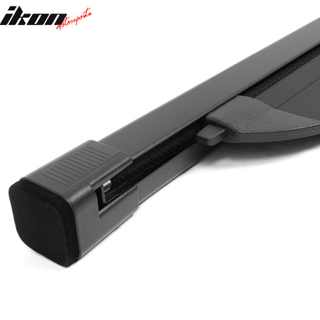 Fits 24-26 Kia EV9 Retractable Cargo Cover Rear Trunk Shade Carbon Fiber Texture