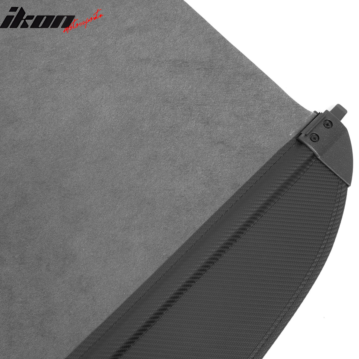 Fits 24-26 Kia EV9 Retractable Cargo Cover Rear Trunk Shade Carbon Fiber Texture