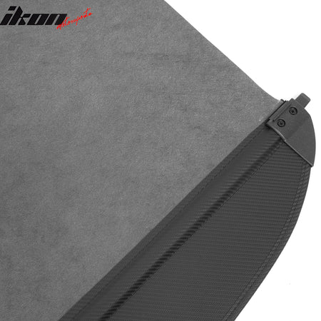 Fits 24-26 Kia EV9 Retractable Cargo Cover Rear Trunk Shade Carbon Fiber Texture