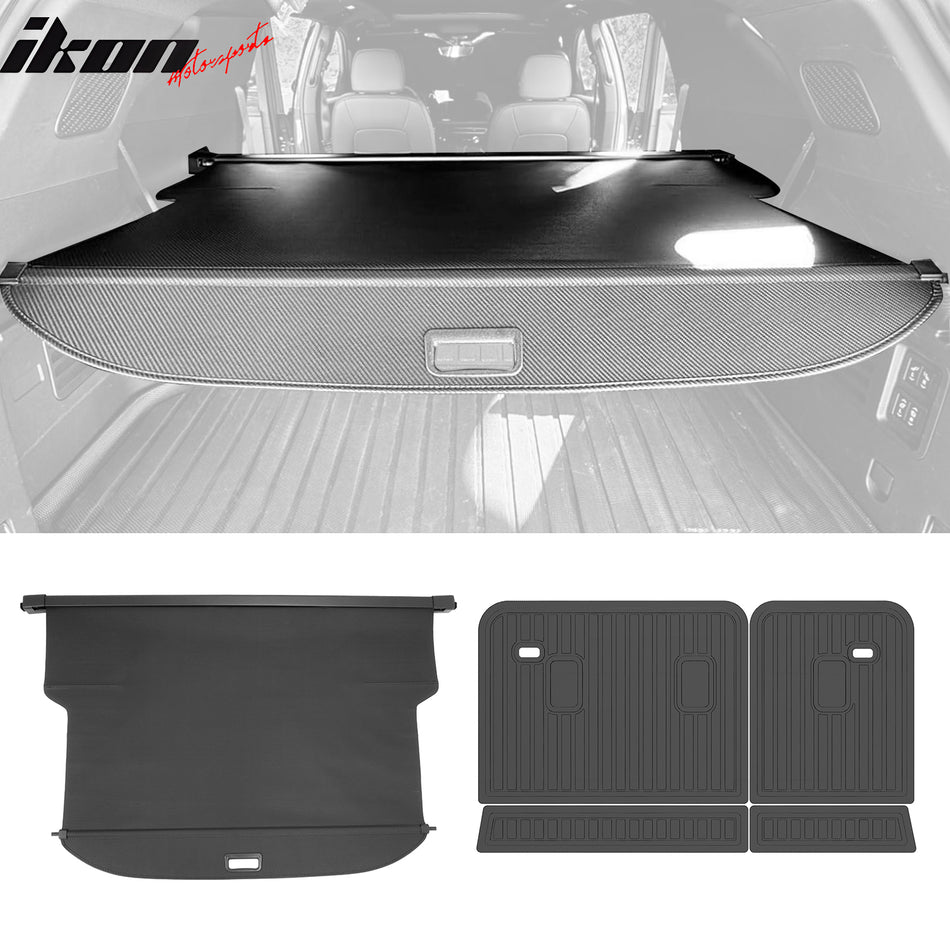 2024-2026 Traverse, Acadia & Enclave Cargo Cover + TPE Backrest Mats