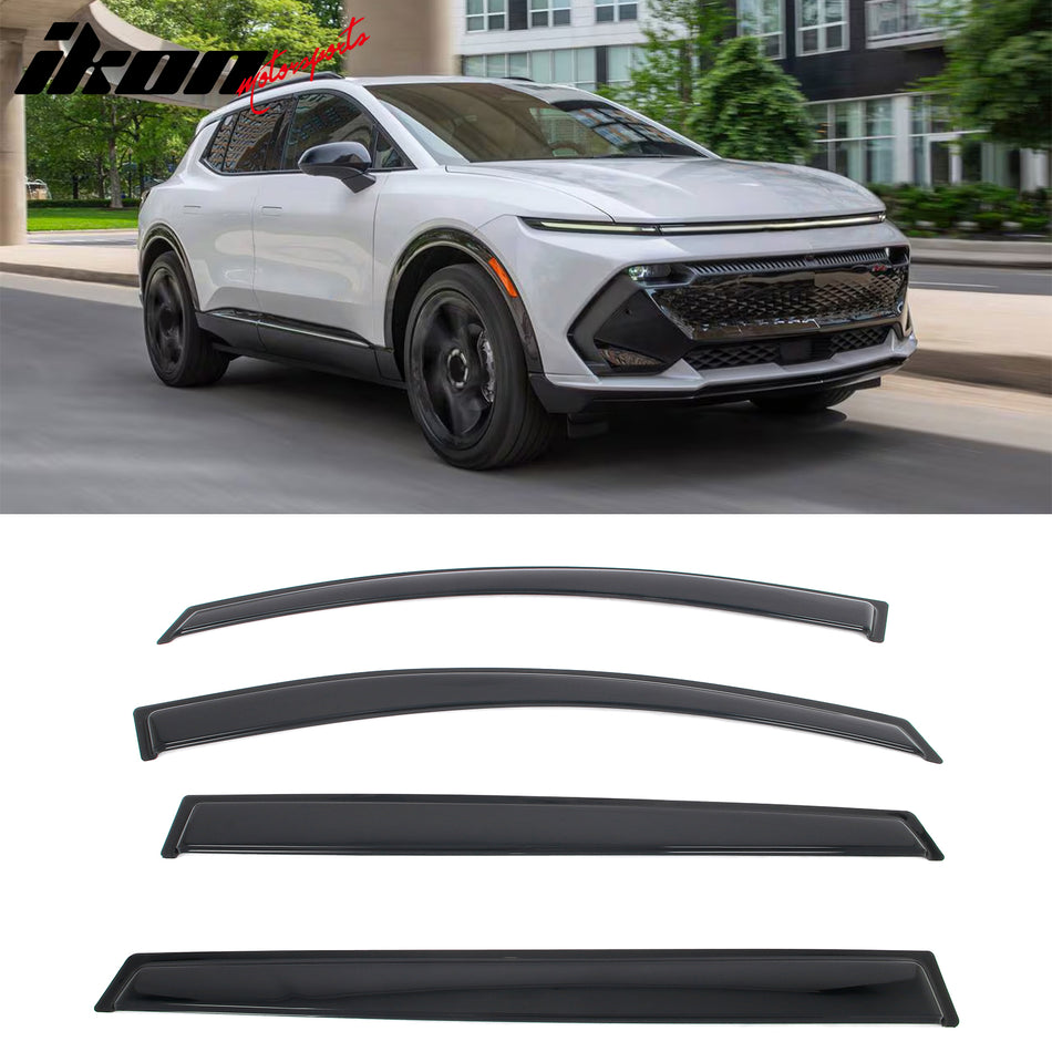 2024-2026 Chevy Equinox EV Smoke Window Visors Vent Rain Guard Acrylic