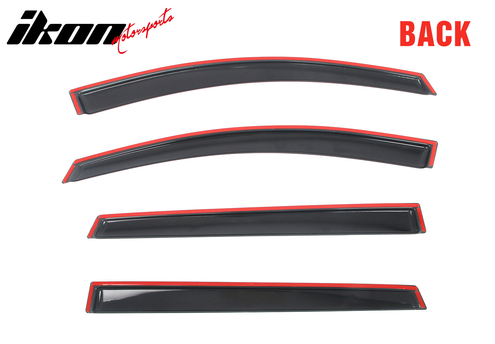 Fits 24-26 Chevy Equinox EV Window Visors Vent Rain Guards Deflectors Tape-On