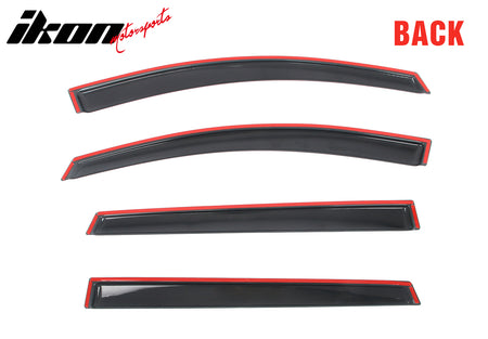 Fits 24-26 Chevy Equinox EV Window Visors Vent Rain Guards Deflectors Tape-On