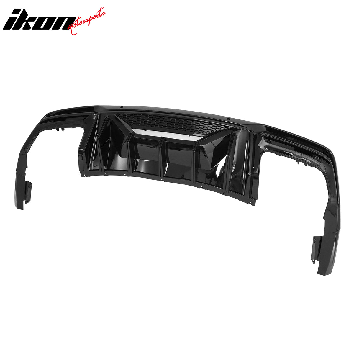 Fits 24-26 Ford Mustang Dark Horse Rear Bumper Diffuser Speed Style Gloss Black