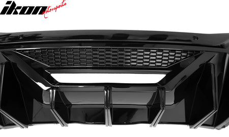 Fits 24-26 Ford Mustang Dark Horse Rear Bumper Diffuser Speed Style Gloss Black