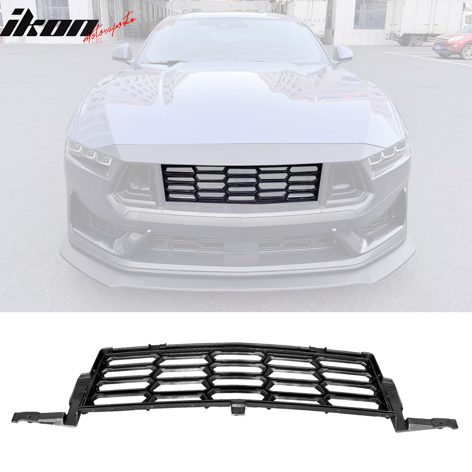 2024-2026 Ford Mustang Dark Horse Front Bumper Upper Mesh Grille ABS