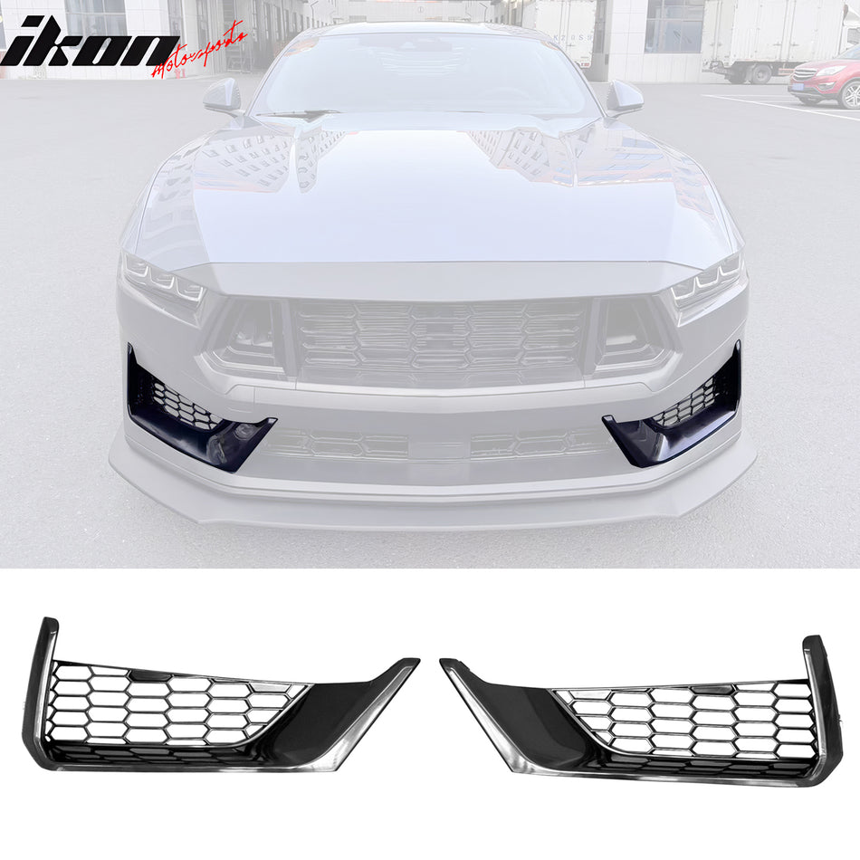 2024-2026 Ford Mustang Dark Horse Front Bumper Lower Side Grille ABS