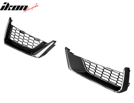 For 24-26 Ford Mustang Dark Horse ABS Front Bumper Lower Mesh Grille Insert Pair