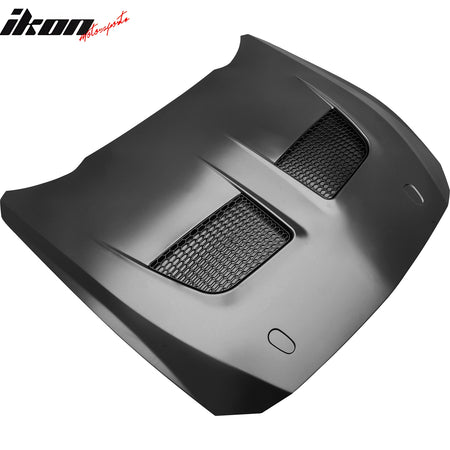 Fits 24-26 Ford Mustang Front Engine Hood Cover GTD Style Aluminum Scoop Bonnet