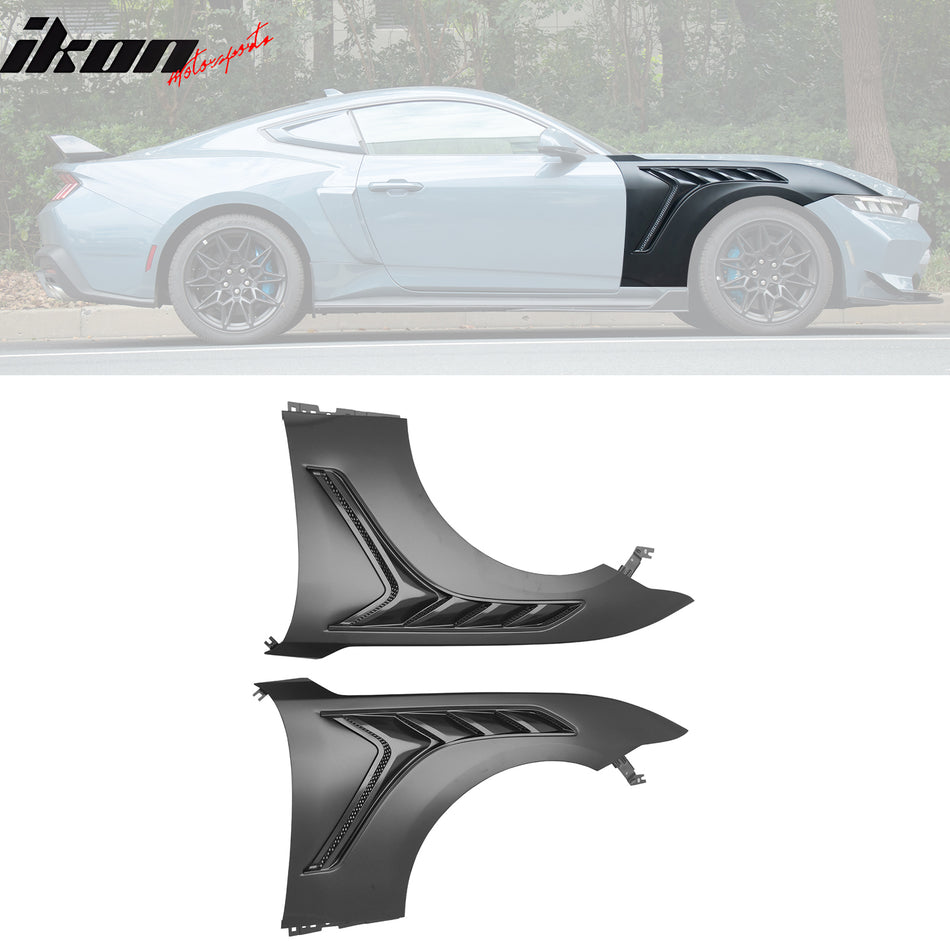 2024-2026 Ford Mustang Front Fender Aluminum GTD Style Vented Panel