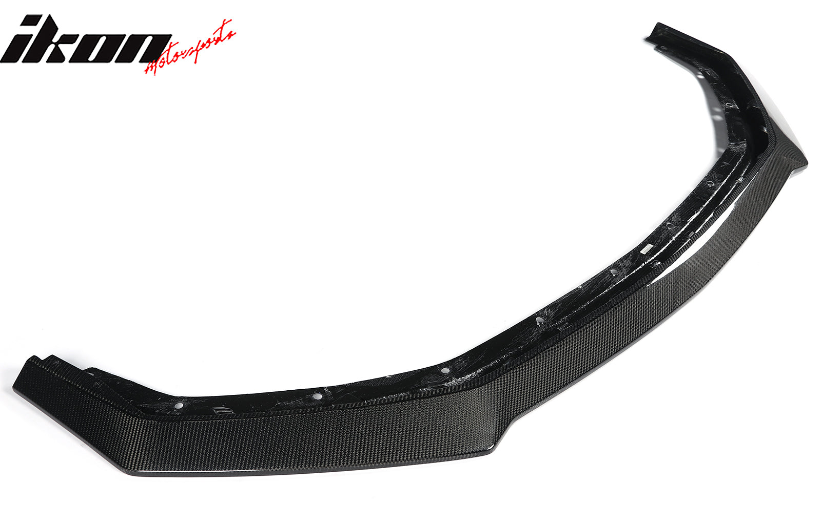 For 24-26 Ford Mustang Ecoboost & GT Ikon Style Carbon Fiber Front Bumper Lip CF