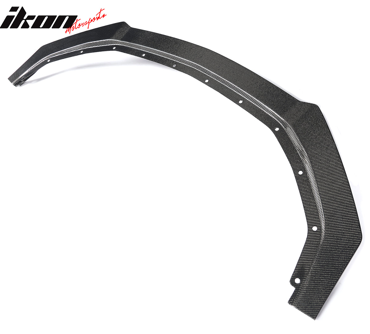 For 24-26 Ford Mustang Ecoboost & GT Ikon Style Carbon Fiber Front Bumper Lip CF