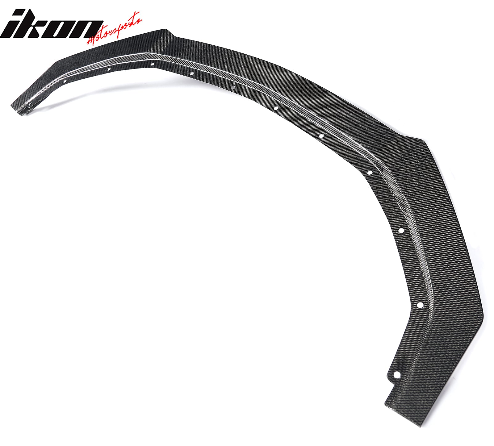 For 24-26 Ford Mustang Ecoboost & GT Ikon Style Carbon Fiber Front Bumper Lip CF