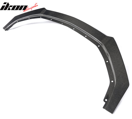 For 24-26 Ford Mustang Ecoboost & GT Ikon Style Carbon Fiber Front Bumper Lip CF