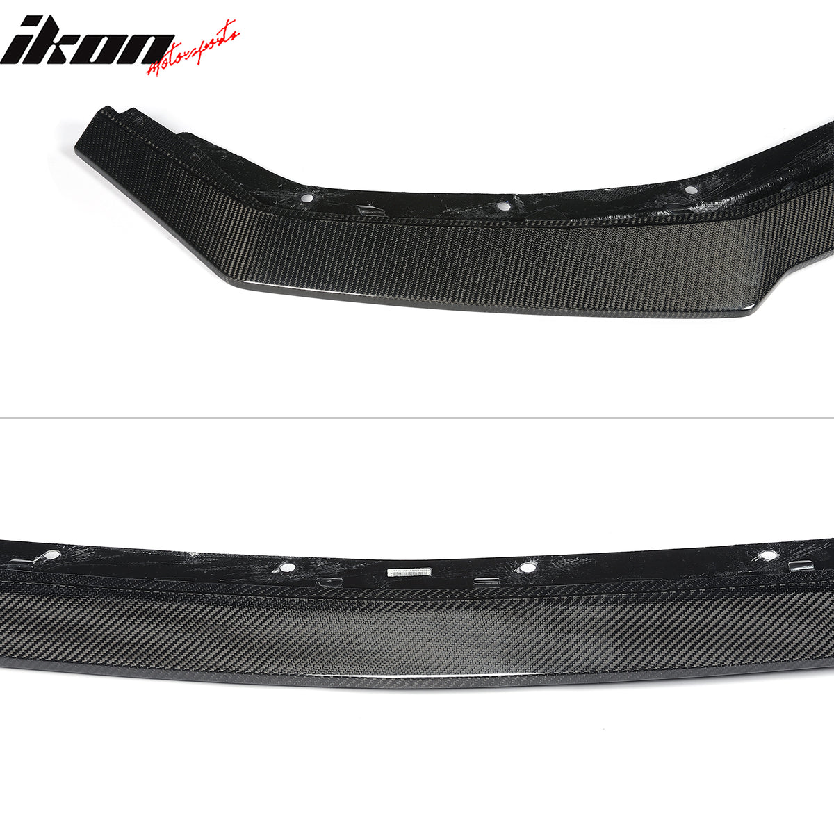 For 24-26 Ford Mustang Ecoboost & GT Ikon Style Carbon Fiber Front Bumper Lip CF