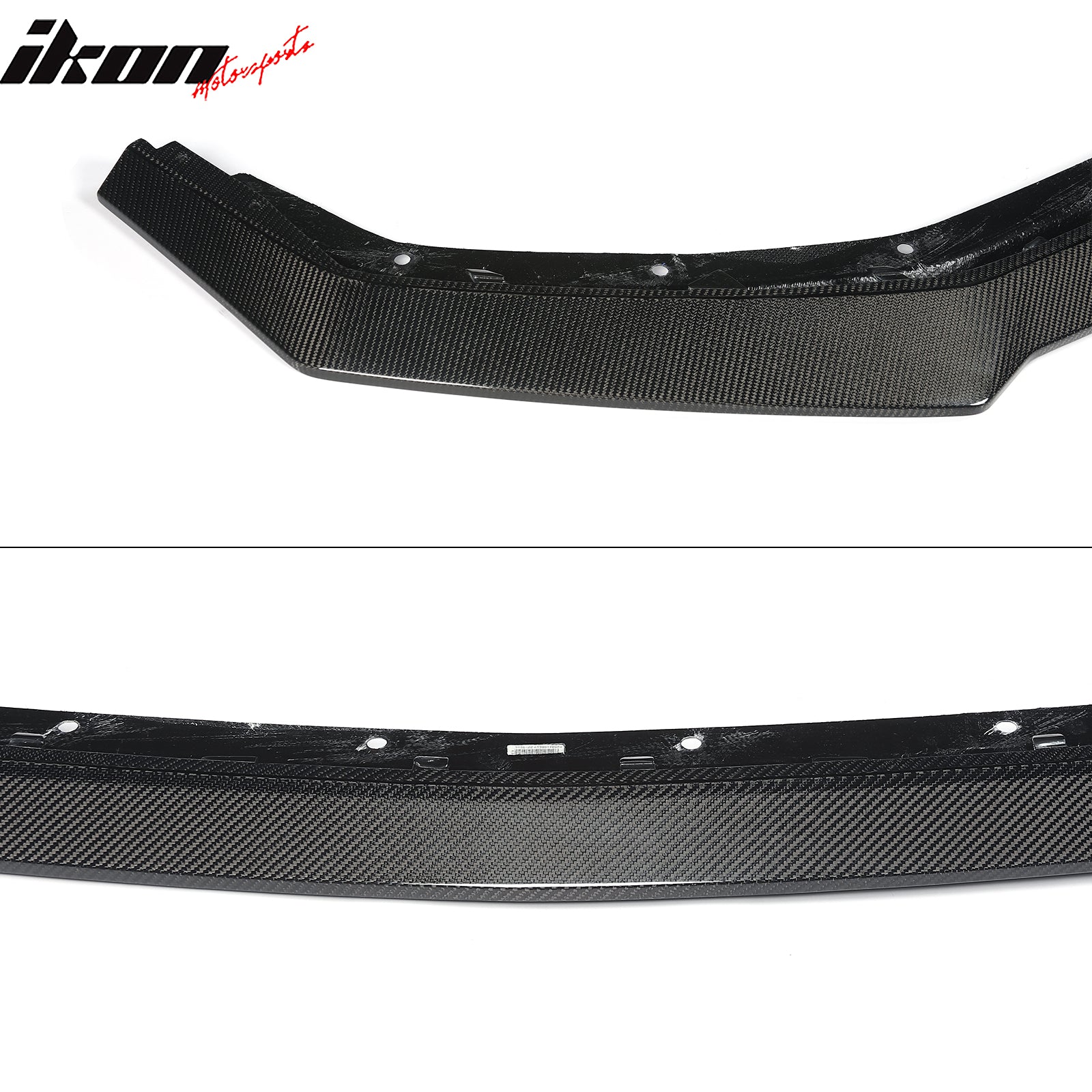 For 24-26 Ford Mustang Ecoboost & GT Ikon Style Carbon Fiber Front Bumper Lip CF