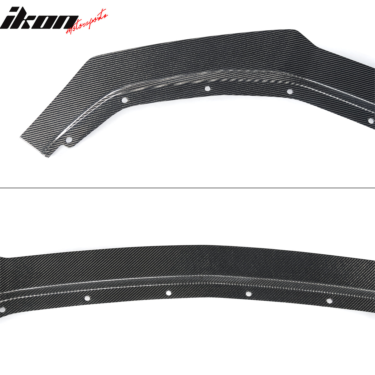 For 24-26 Ford Mustang Ecoboost & GT Ikon Style Carbon Fiber Front Bumper Lip CF