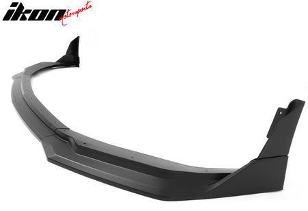 Fits 24-26 Ford Mustang Front Bumper Lip 5PC Spoiler Matte Black Lower Splitter