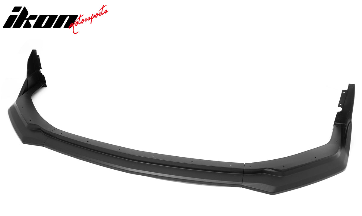 Fits 24-26 Ford Mustang Front Bumper Lip 5PC Spoiler Matte Black Lower Splitter