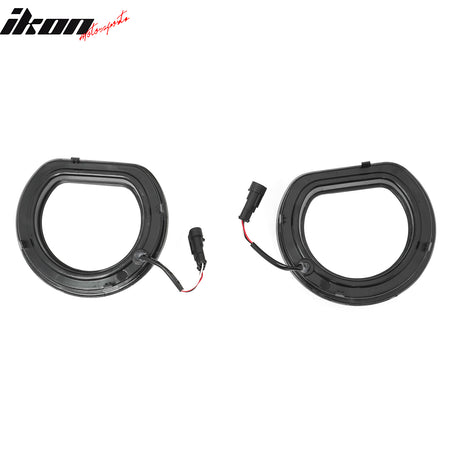 Fits 24-26 Ford Mustang Front Upper LED Grille Gloss Black ABS Assembly V1 Style