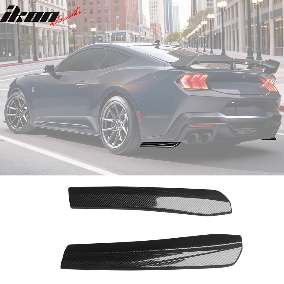 2024-2026 Ford Mustang Dark Horse Carbon Fiber Print Rear Bumper Apron
