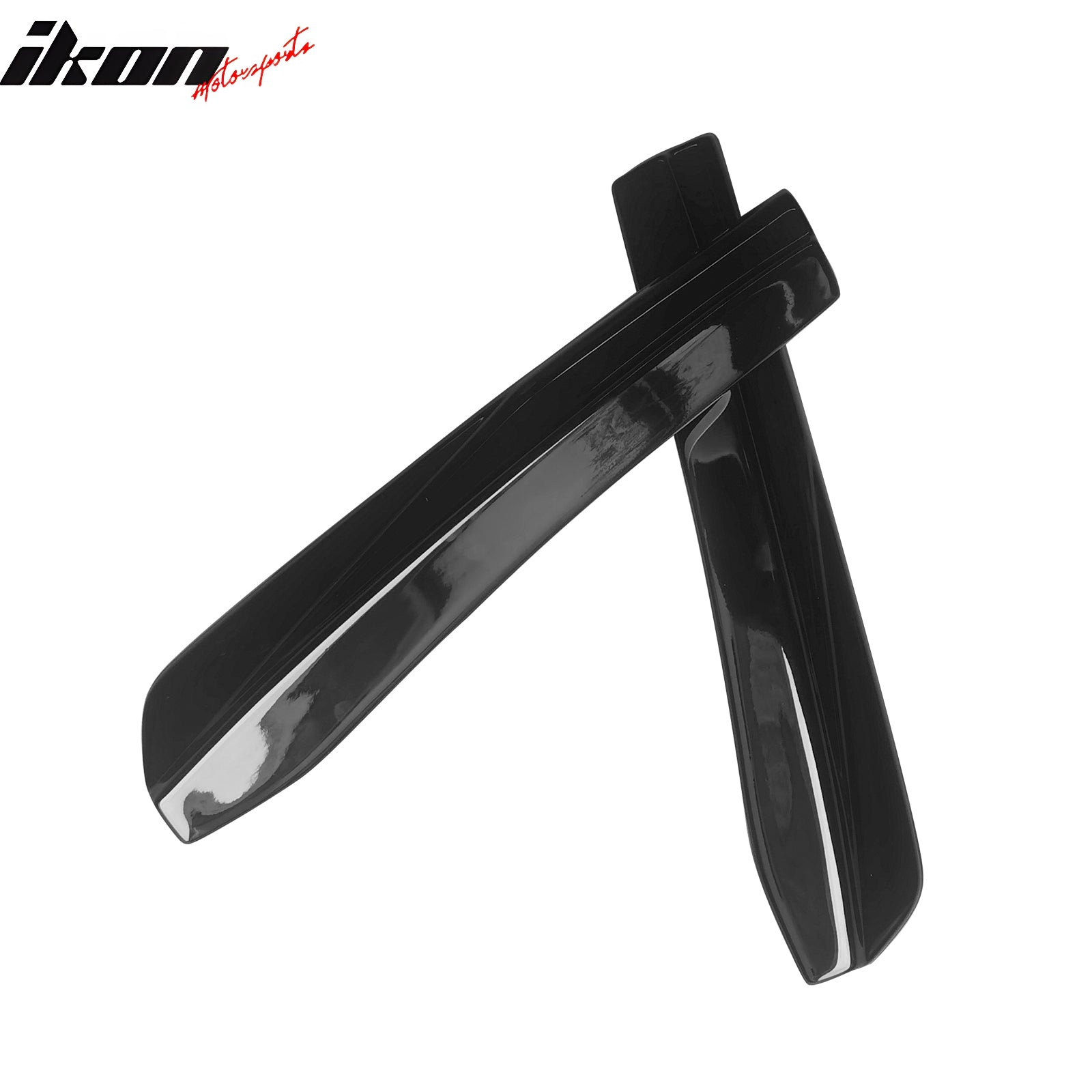 Fits 24-26 Ford Mustang 7th Dark Horse IKON Style Gloss Black Rear Bumper Aprons