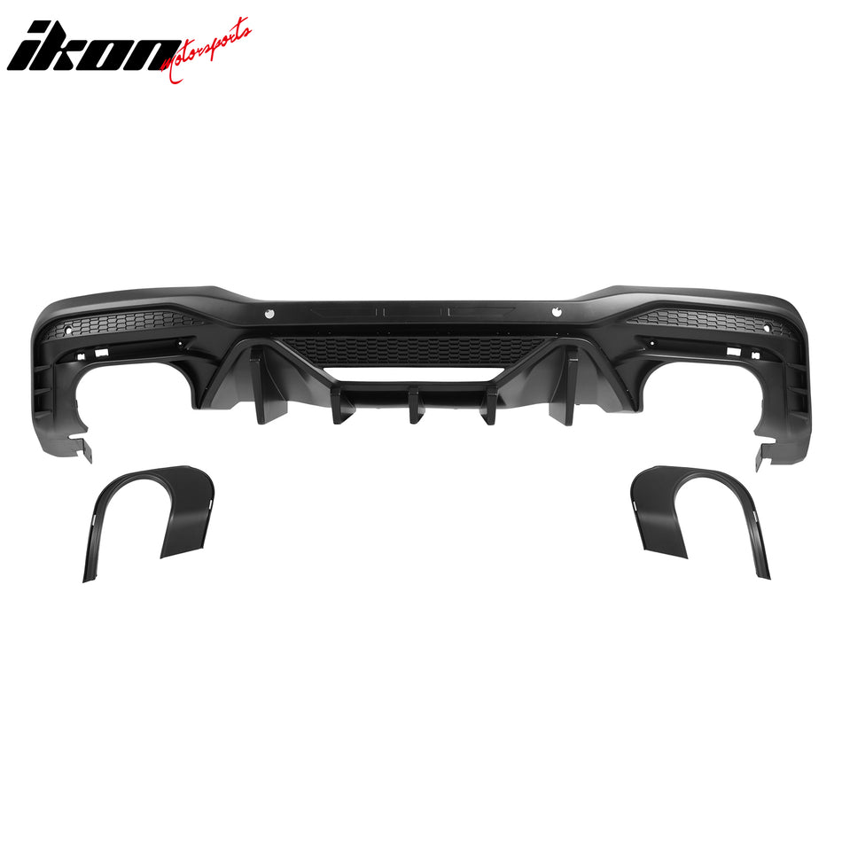 2024-2026 Ford Mustang Rear Diffuser Speed Style Matte Black
