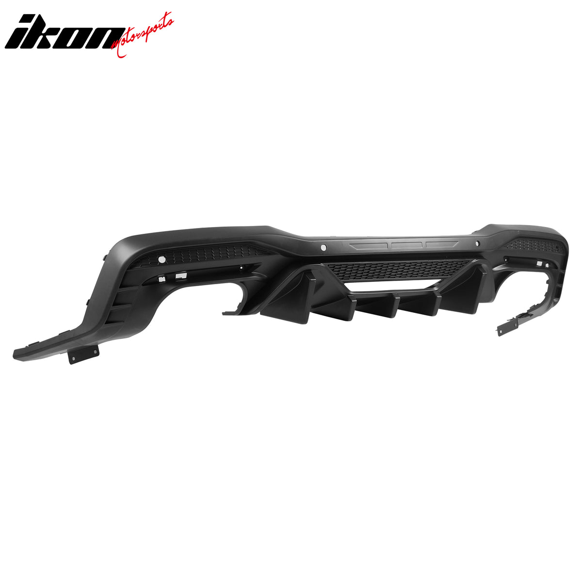 Fits 24-26 Ford Mustang V6/GT Rear Bumper Diffuser Speed Style Matte Black Lip