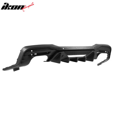 Fits 24-26 Ford Mustang V6/GT Rear Bumper Diffuser Speed Style Matte Black Lip