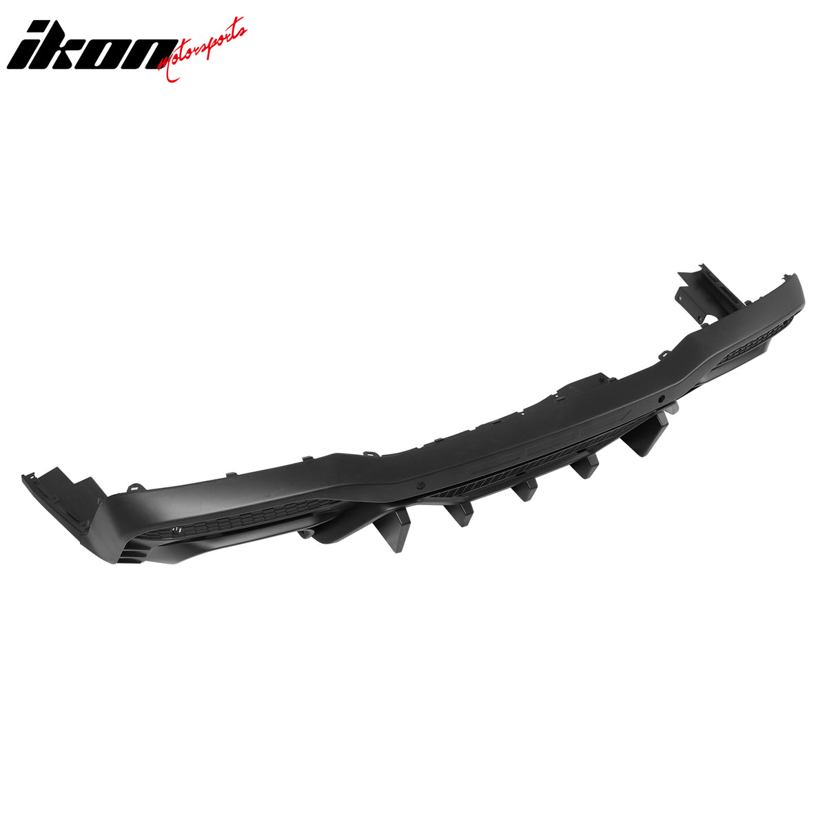 Fits 24-26 Ford Mustang V6/GT Rear Bumper Diffuser Speed Style Matte Black Lip