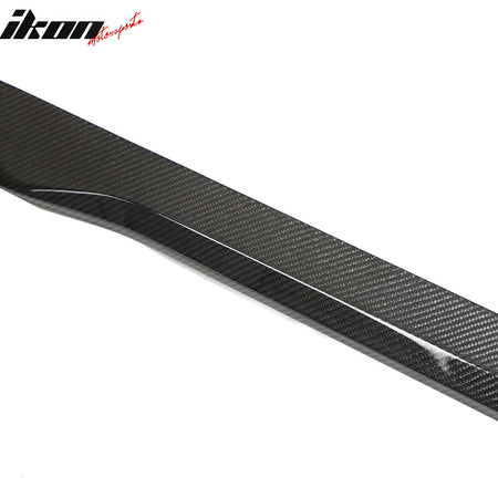 For 24-26 Ford Mustang OE Style Side Skirts Diffuser Panel Carbon Fiber Overlay