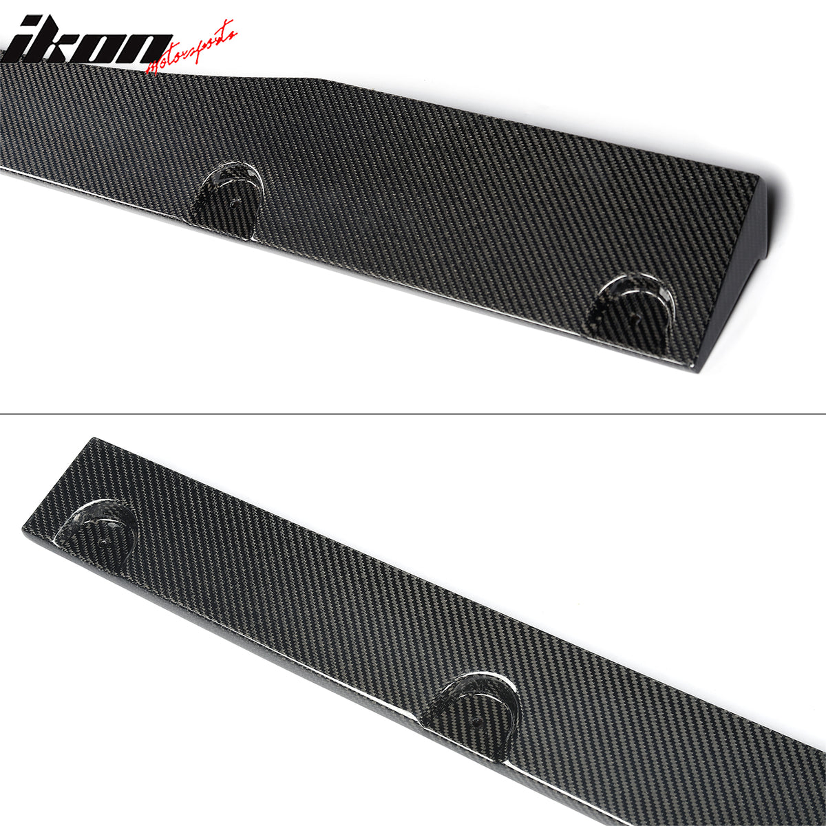 Fits 24-26 Ford Mustang R Style Carbon Fiber Side Skirts Extension Splitters CF
