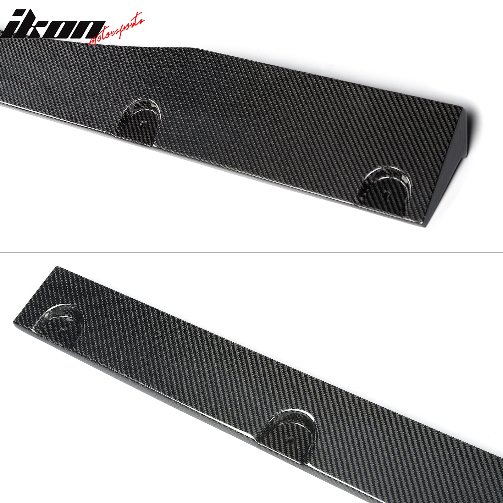 Fits 24-26 Ford Mustang R Style Carbon Fiber Side Skirts Extension Splitters CF