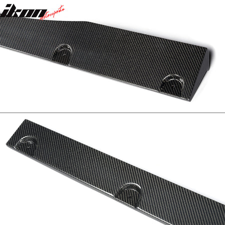 Fits 24-26 Ford Mustang R Style Carbon Fiber Side Skirts Extension Splitters CF